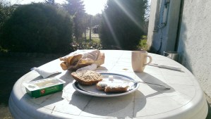 Flugplatzfrühstück.