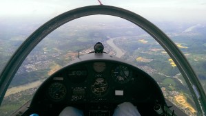 Blick in Richtung Nordwest auf das Rheintal.