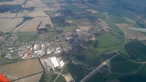 Karstädt mit der künftigen Autobahnauffahrt.