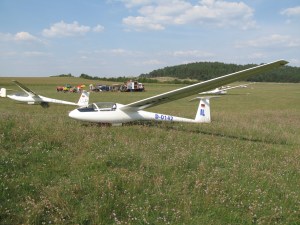 Gelandet in Stölln.