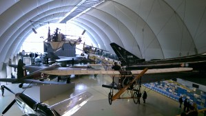 Blériot XI in der Halle der Luftfahrt-Meilensteine.